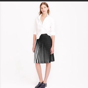 J. Crew Two Toned Pleated Skirt